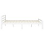 Estructura de cama de madera maciza de pino blanca 120x200 cm de vidaXL, Camas y somieres - Ref: Foro24-322070, Precio: 122,2...