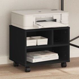 Soporte para impresora con ruedas negro 41x32x34,5 cm de vidaXL, Soportes para impresoras - Ref: Foro24-840612, Precio: 45,51...