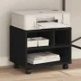 Soporte para impresora con ruedas negro 41x32x34,5 cm de vidaXL, Soportes para impresoras - Ref: Foro24-840612, Precio: 44,66...