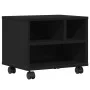 Soporte para impresora con ruedas negro 41x32x34,5 cm de vidaXL, Soportes para impresoras - Ref: Foro24-840612, Precio: 44,66...