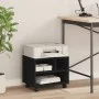 Soporte para impresora con ruedas negro 41x32x34,5 cm de vidaXL, Soportes para impresoras - Ref: Foro24-840612, Precio: 44,66...