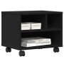 Soporte para impresora con ruedas negro 41x32x34,5 cm de vidaXL, Soportes para impresoras - Ref: Foro24-840612, Precio: 45,51...