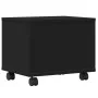 Soporte para impresora con ruedas negro 41x32x34,5 cm de vidaXL, Soportes para impresoras - Ref: Foro24-840612, Precio: 44,66...