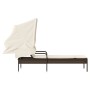 Tumbona con capota ratán sintético marrón de vidaXL, Tumbonas - Ref: Foro24-368189, Precio: 180,97 €, Descuento: %