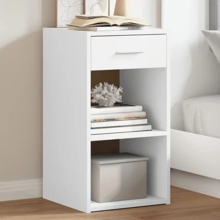 Mesitas de noche 2 uds madera de ingeniería blanco 35x34x65 cm by vidaXL, Nightstands - Ref: Foro24-840577, Price: 63,43 €, D...