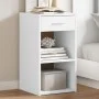 Mesitas de noche 2 uds madera de ingeniería blanco 35x34x65 cm by vidaXL, Nightstands - Ref: Foro24-840577, Price: 63,43 €, D...