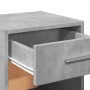 Mesita de noche madera de ingeniería gris hormigón 35x34x65 cm de vidaXL, Mesitas de noche - Ref: Foro24-840582, Precio: 37,0...