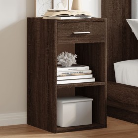 Mesitas noche 2 uds madera ingeniería marrón roble 35x34x65 cm de vidaXL, Mesitas de noche - Ref: Foro24-840589, Precio: 67,0...