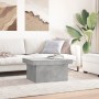 Mesa de centro madera de ingeniería gris hormigón 80x55x40 cm de vidaXL, Mesas de centro - Ref: Foro24-840866, Precio: 66,45 ...