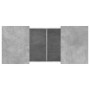 Mesa de centro madera de ingeniería gris hormigón 80x55x40 cm de vidaXL, Mesas de centro - Ref: Foro24-840866, Precio: 66,45 ...