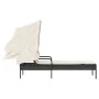 Sun lounger with black synthetic rattan hood by vidaXL, Loungers - Ref: Foro24-368188, Price: 192,41 €, Discount: %