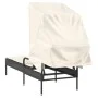 Sun lounger with black synthetic rattan hood by vidaXL, Loungers - Ref: Foro24-368188, Price: 192,41 €, Discount: %