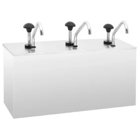 Dispensador de salsa de acero inoxidable 3 x 3,5 L de vidaXL, Dispensadores de condimentos - Ref: Foro24-51234, Precio: 265,7...