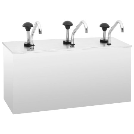 Dispensador de salsa de acero inoxidable 3 x 3,5 L de vidaXL, Dispensadores de condimentos - Ref: Foro24-51234, Precio: 311,9...