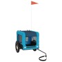 Remolque de bicicleta mascotas hierro tela Oxford azul negro de vidaXL, Cochecitos para mascotas - Ref: Foro24-93911, Precio:...