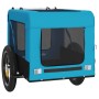 Remolque de bicicleta mascotas hierro tela Oxford azul negro de vidaXL, Cochecitos para mascotas - Ref: Foro24-93911, Precio:...
