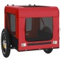 Remolque de bicicleta mascotas hierro tela Oxford rojo negro de vidaXL, Cochecitos para mascotas - Ref: Foro24-93908, Precio:...