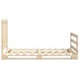 Estructura de cama con cabecero madera maciza pino 100x200 cm de vidaXL, Camas y somieres - Ref: Foro24-3281539, Precio: 145,...