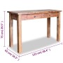 Mesa consola de madera maciza de caoba 123x42x75 cm en Mesas auxiliares | Comprar online en Foru.es