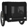 Remolque de bicicleta mascotas hierro tela Oxford negro de vidaXL, Cochecitos para mascotas - Ref: Foro24-93919, Precio: 99,4...