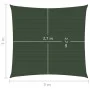 Toldo de vela HDPE verde oscuro 160 g/m² 3x3 m de vidaXL, Sombrillas - Ref: Foro24-311439, Precio: 28,07 €, Descuento: %