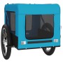 Remolque de bicicleta mascotas hierro tela Oxford azul negro de vidaXL, Cochecitos para mascotas - Ref: Foro24-93918, Precio:...