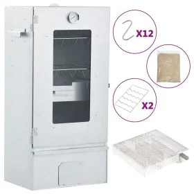Horno ahumador de BBQ con generador humo frío acero galvanizado de vidaXL, Barbacoas - Ref: Foro24-3200763, Precio: 189,23 €,...