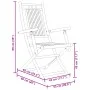 Sillas de jardín plegables 2 unidades bambú 53x66x99 cm de vidaXL, Sillas de jardín - Ref: Foro24-368038, Precio: 163,43 €, D...