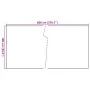 White synthetic rattan balcony awning 600x100 cm by vidaXL, fence panels - Ref: Foro24-156291, Price: 71,32 €, Discount: %
