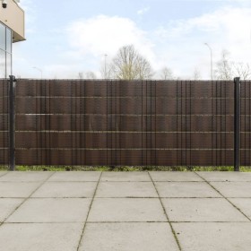Toldos de balcón 5 uds ratán sintético marrón negro 255x19 cm de vidaXL, Paneles de vallas - Ref: Foro24-156314, Precio: 33,8...