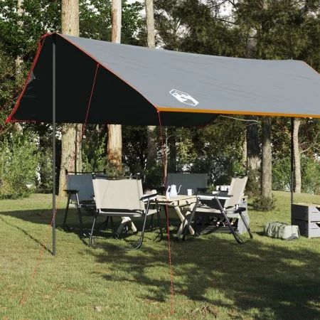 Lona de camping impermeable gris y naranja 460x305x210 cm de vidaXL, Tiendas de campaña - Ref: Foro24-94687, Precio: 55,94 €,...