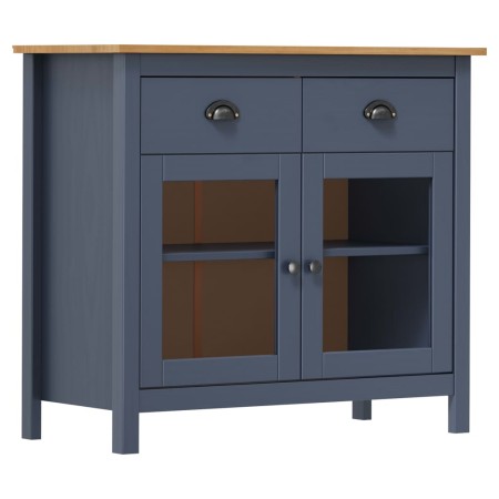 Mesita de noche Hill madera maciza de pino gris 90x40x80 cm de vidaXL, Aparadores - Ref: Foro24-288941, Precio: 139,46 €, Des...