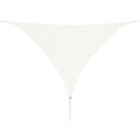 Toldo de vela triangular HDPE 3,6x3,6x3,6 m blanco de vidaXL, Sombrillas - Ref: Foro24-43018, Precio: 24,21 €, Descuento: %