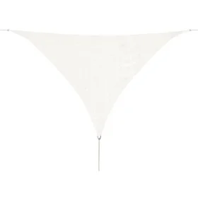 Toldo de vela triangular HDPE 3,6x3,6x3,6 m blanco de vidaXL, Sombrillas - Ref: Foro24-43018, Precio: 19,74 €, Descuento: %