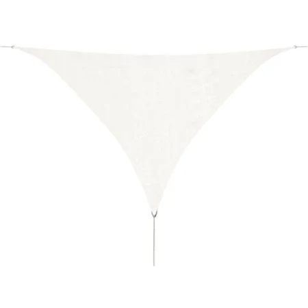 Toldo de vela triangular HDPE 3,6x3,6x3,6 m blanco de vidaXL, Sombrillas - Ref: Foro24-43018, Precio: 19,74 €, Descuento: %