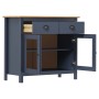 Mesita de noche Hill madera maciza de pino gris 90x40x80 cm de vidaXL, Aparadores - Ref: Foro24-288941, Precio: 139,46 €, Des...