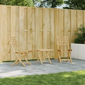 Sillas de jardín plegables 2 unidades bambú 43x54x88 cm de vidaXL, Sillas de jardín - Ref: Foro24-368039, Precio: 138,10 €, D...