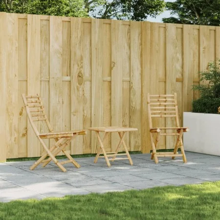 Sillas de jardín plegables 2 unidades bambú 43x54x88 cm de vidaXL, Sillas de jardín - Ref: Foro24-368039, Precio: 138,10 €, D...