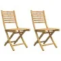 Sillas de jardín plegables 2 unidades bambú 43x54x88 cm de vidaXL, Sillas de jardín - Ref: Foro24-368039, Precio: 138,10 €, D...
