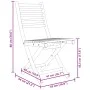 Sillas de jardín plegables 2 unidades bambú 43x54x88 cm de vidaXL, Sillas de jardín - Ref: Foro24-368039, Precio: 138,10 €, D...