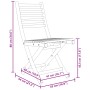 Sillas de jardín plegables 2 unidades bambú 43x54x88 cm de vidaXL, Sillas de jardín - Ref: Foro24-368039, Precio: 139,92 €, D...
