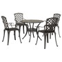 Juego de comedor de jardín 5 piezas aluminio fundido bronce de vidaXL, Conjuntos de jardín - Ref: Foro24-3216334, Precio: 709...