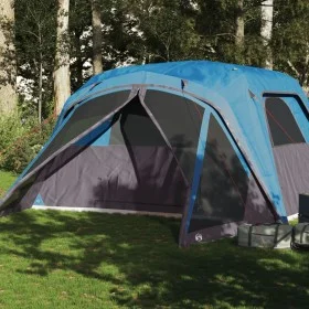 Tienda campaña familiar con porche 6 personas impermeable azul de vidaXL, Tiendas de campaña - Ref: Foro24-94549, Precio: 158...