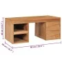 Mesa de centro de madera maciza de teca 90x50x40 cm de vidaXL, Mesas de centro - Ref: Foro24-288902, Precio: 137,36 €, Descue...