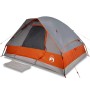 Tienda familiar con cúpula impermeable 6 personas gris naranja de vidaXL, Tiendas de campaña - Ref: Foro24-94783, Precio: 116...