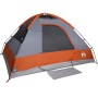 Tienda familiar con cúpula impermeable 6 personas gris naranja de vidaXL, Tiendas de campaña - Ref: Foro24-94783, Precio: 116...