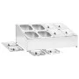 Soporte bandeja Gastronorm con 8 bandejas 1/6 acero inoxidable de vidaXL, Contenedores para utensilios de cocina - Ref: Foro2...