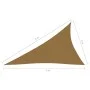 Toldo de vela gris taupe HDPE 160 g/m² 3x4x5 m de vidaXL, Sombrillas - Ref: Foro24-311421, Precio: 23,39 €, Descuento: %