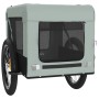 Remolque de bicicleta mascotas hierro tela Oxford gris negro de vidaXL, Cochecitos para mascotas - Ref: Foro24-93923, Precio:...