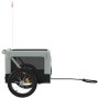 Remolque de bicicleta mascotas hierro tela Oxford gris negro de vidaXL, Cochecitos para mascotas - Ref: Foro24-93923, Precio:...